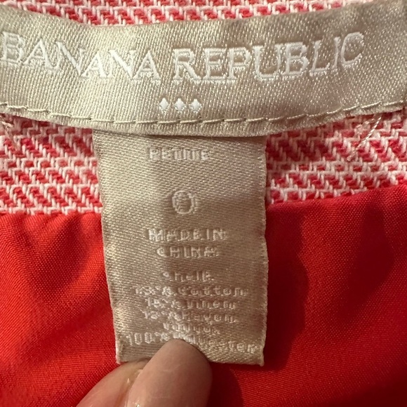 Banana Republic Elegant Red Tweed Sleeveless Dress Size 0 - Picture 2 of 5